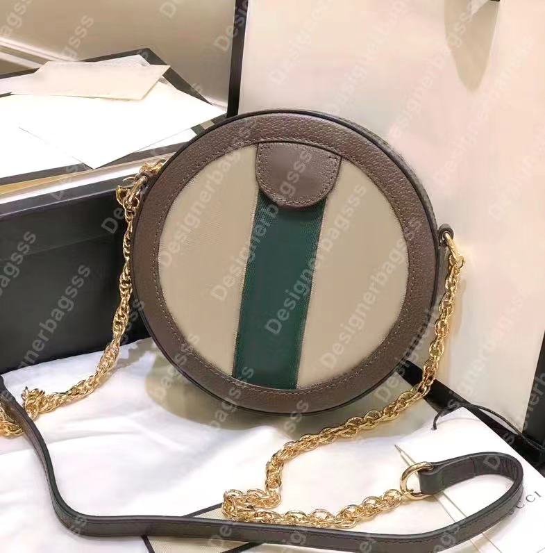 Round Purse Handbag Women Luxury Circle Crossbody Bag Designers Heart Handbags Wave Chain Purses Embossing Black Genuine Leather Shoulder Bag Wallet Clutch