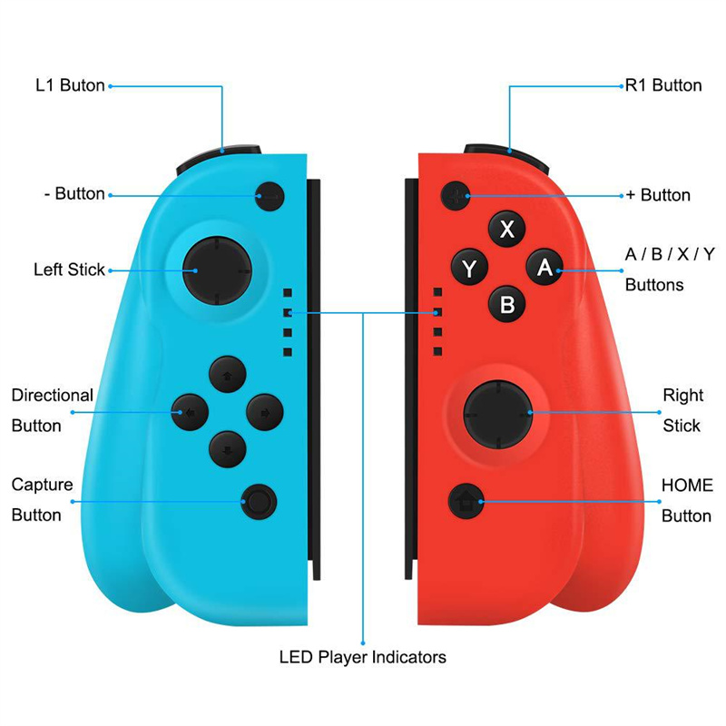 Wireless Bluetooth Game Controller for Nintend Switch NS Left Right Joy-con Somatosensory Gamepad Joystick with Retail Box
