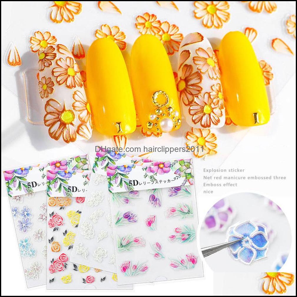 Stickers Decals Nail Art Salon Health Beauty Acrylic Engraved Flower Leaf 5D Sticker White Rose Emboss Diy Nails Decoration Drop Delivery, 20 styles for choose
Stickers Decals Nail Art Salon Health Beauty Acrylic Engraved Flower Leaf 5D Sticker White Rose Emboss Diy Nails Decoration Drop Delivery, 20 styles for choose