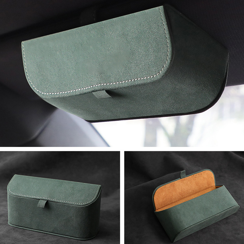 Car Glasses Storage Box Sun Visor Trim Parts Clip For Mercedes Ben-z Smart GLC W204 W205 W203 W211 Interior B Emblem Accessories