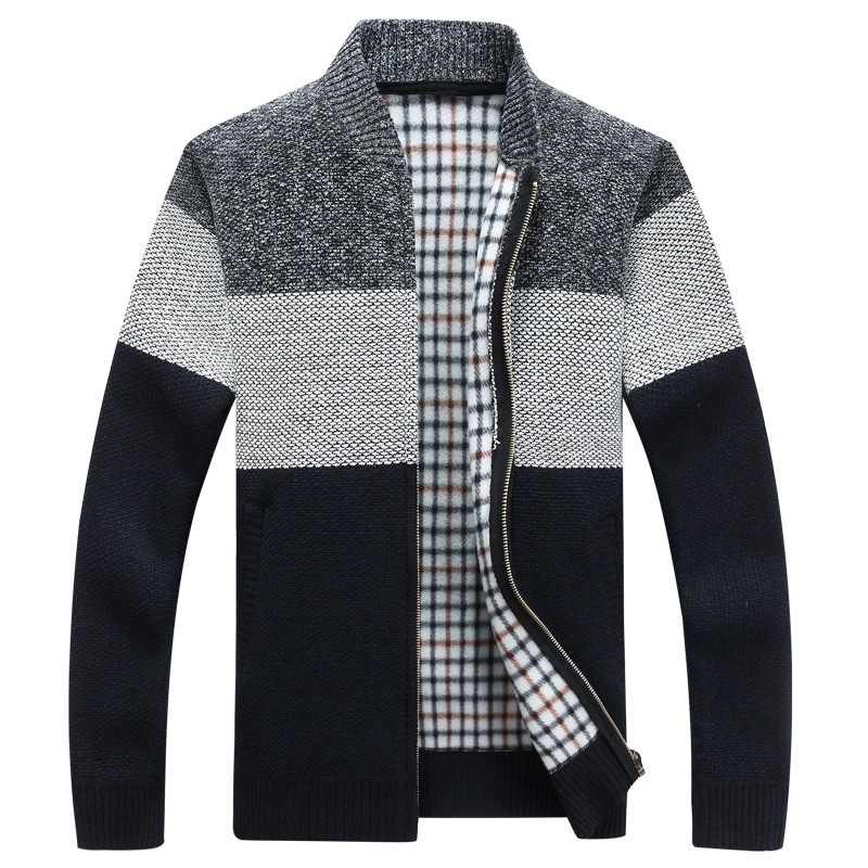 Drop Spring Fall Winter Sweater Stand-up Collar Long Sleeve Grey Color Block Zip Up Mens Cardigan Sweater For Men, Light gray
Drop Spring Fall Winter Sweater Stand-up Collar Long Sleeve Grey Color Block Zip Up Mens Cardigan Sweater For Men, Light gray