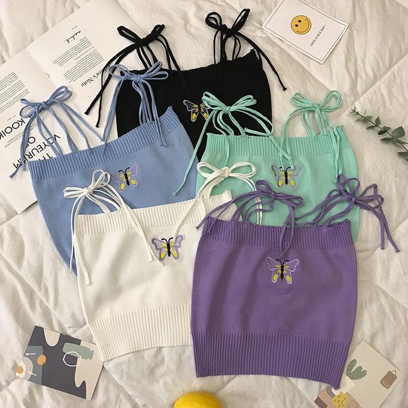 Women's Tanks & Camis Bandage Top Lace Up Black Cami Cropped Sleeveless Tank Rib Spaghetti Strap Halter Summer For Teen Girls Y2k Shirt Tren
Women's Tanks & Camis Bandage Top Lace Up Black Cami Cropped Sleeveless Tank Rib Spaghetti Strap Halter Summer For Teen Girls Y2k Shirt Tren