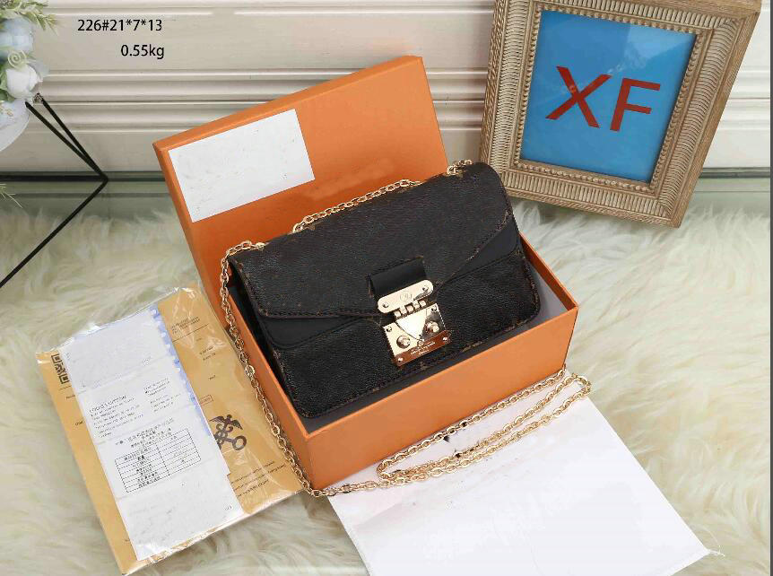 Luxury Designer sunset bag Classic latest color women Shoulder bags chain handbag Toothpick pattern leather womens Cross body handbag 226#50 21x7, Brown flower/black
Luxury Designer sunset bag Classic latest color women Shoulder bags chain handbag Toothpick pattern leather womens Cross body handbag 226#50 21x7, Brown flower/black
