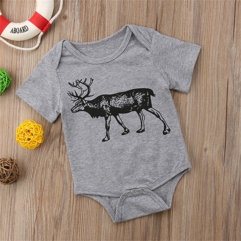 baby girl boys rompers deer animal pattern Kids Jumpsuits summer Clothing 309 E3, Gray
baby girl boys rompers deer animal pattern Kids Jumpsuits summer Clothing 309 E3, Gray