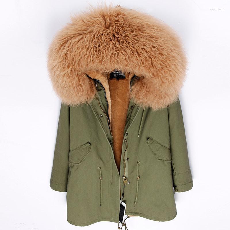 Women's Fur & Faux MAOMAOKONG 2022 Winter Parka Real Coat Long Natural Mongolia Sheep Collar Hood Thick Warm Streetwear Brand, Pink grey
Women's Fur & Faux MAOMAOKONG 2022 Winter Parka Real Coat Long Natural Mongolia Sheep Collar Hood Thick Warm Streetwear Brand, Pink grey