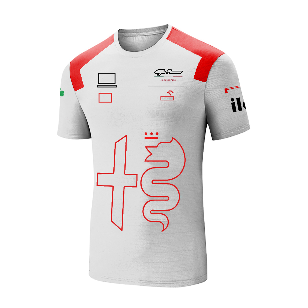 F1 work racing suit car logo custom team short-sleeved T-shirt car fans quick-drying short-sleeved round neck sports car overalls
F1 work racing suit car logo custom team short-sleeved T-shirt car fans quick-drying short-sleeved round neck sports car overalls