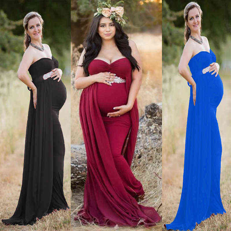 Lace Chiffon Women Pregnants maternity dress Photography Props Off Shoulder Sleeveless Maternity Solid Dress for photo shoot G220418, Blue
Lace Chiffon Women Pregnants maternity dress Photography Props Off Shoulder Sleeveless Maternity Solid Dress for photo shoot G220418, Blue