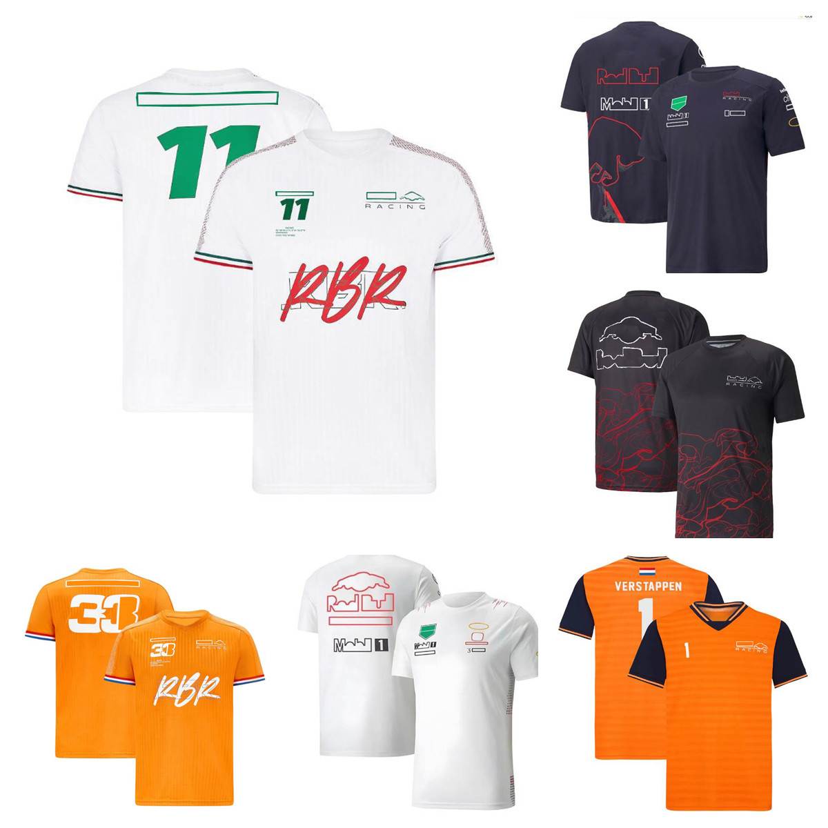 F1 Formula One racing T-shirt Verstappen team short-sleeved shirt with the same custom
F1 Formula One racing T-shirt Verstappen team short-sleeved shirt with the same custom
