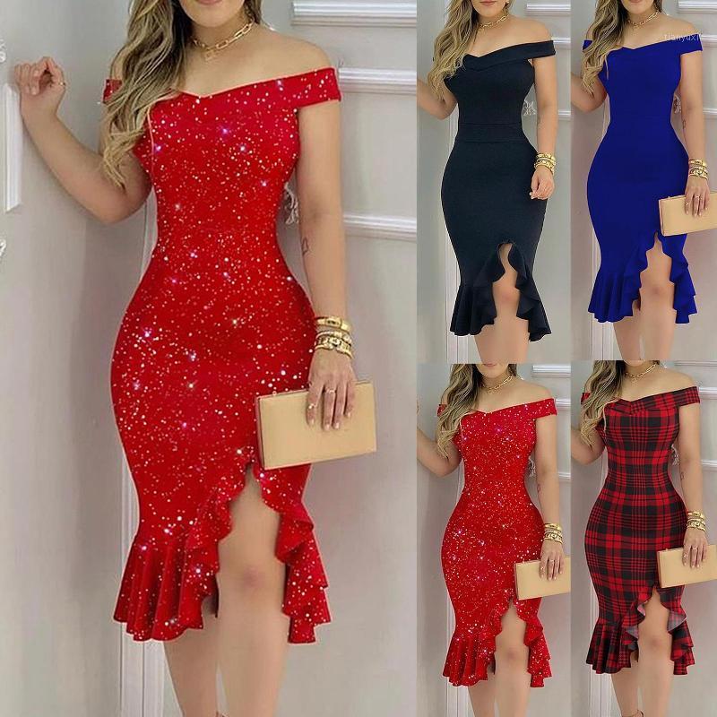 Casual Dresses Arrival 2022 Women One Shoulder Bandage Dress Elegant Ruffles Red Bodycon Sexy Party Night Club Dropship, Blue 
Casual Dresses Arrival 2022 Women One Shoulder Bandage Dress Elegant Ruffles Red Bodycon Sexy Party Night Club Dropship, Blue
