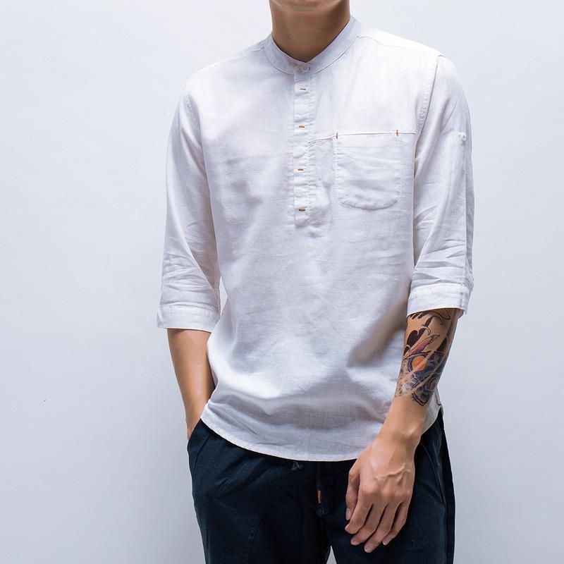 Arrival Summer Half Sleeve Cotton Linen Shirt Men Straight Breathable Cool Loose Male Casual Cloth TS-256 Men's Shirts, Gray
Arrival Summer Half Sleeve Cotton Linen Shirt Men Straight Breathable Cool Loose Male Casual Cloth TS-256 Men's Shirts, Gray