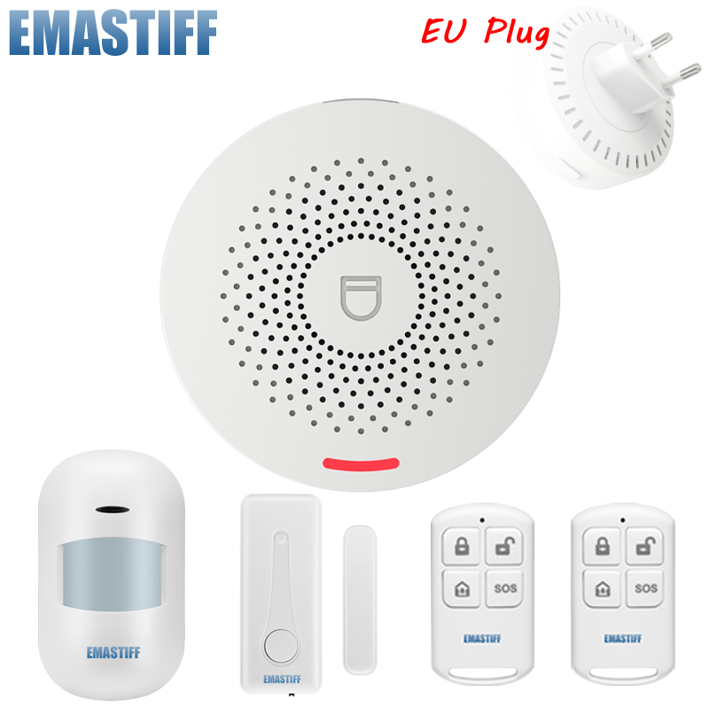 Smart Wireless Alarm Tuya WIFI Security Alarm System Kit APP Control Motion Detector Sensor Burglar Alarm System
Smart Wireless Alarm Tuya WIFI Security Alarm System Kit APP Control Motion Detector Sensor Burglar Alarm System