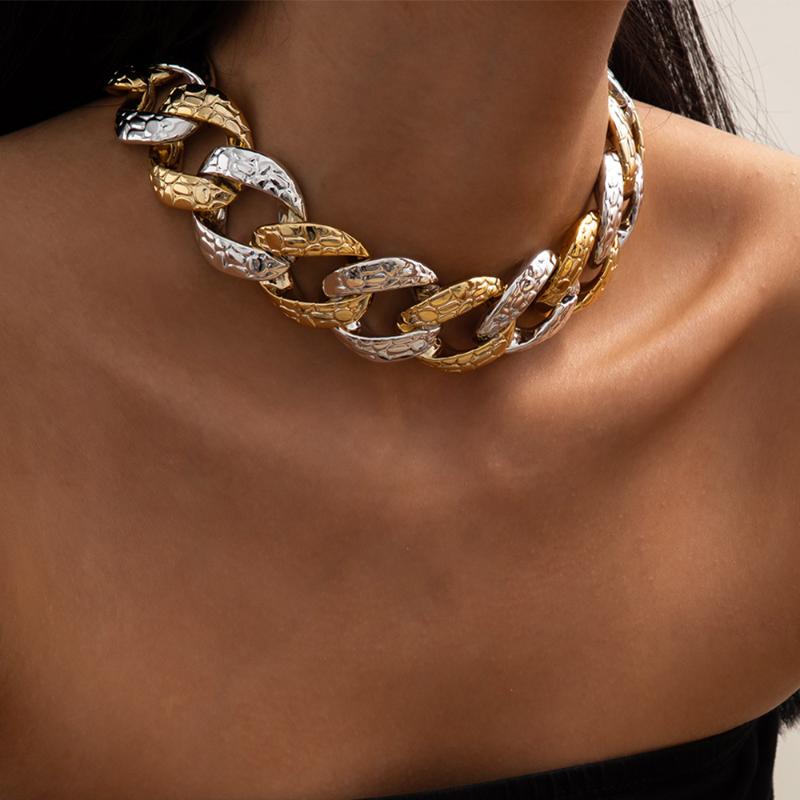 Chokers Lacteo Exaggerated Big CCB Chain Choker Necklace For Women And Men Steampunk Cross Daily Life Jewelry Accessories
Chokers Lacteo Exaggerated Big CCB Chain Choker Necklace For Women And Men Steampunk Cross Daily Life Jewelry Accessories