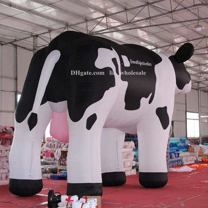 8/10/13/16ft or Custom giant inflatable Dutch dairy cows for advertising made in China