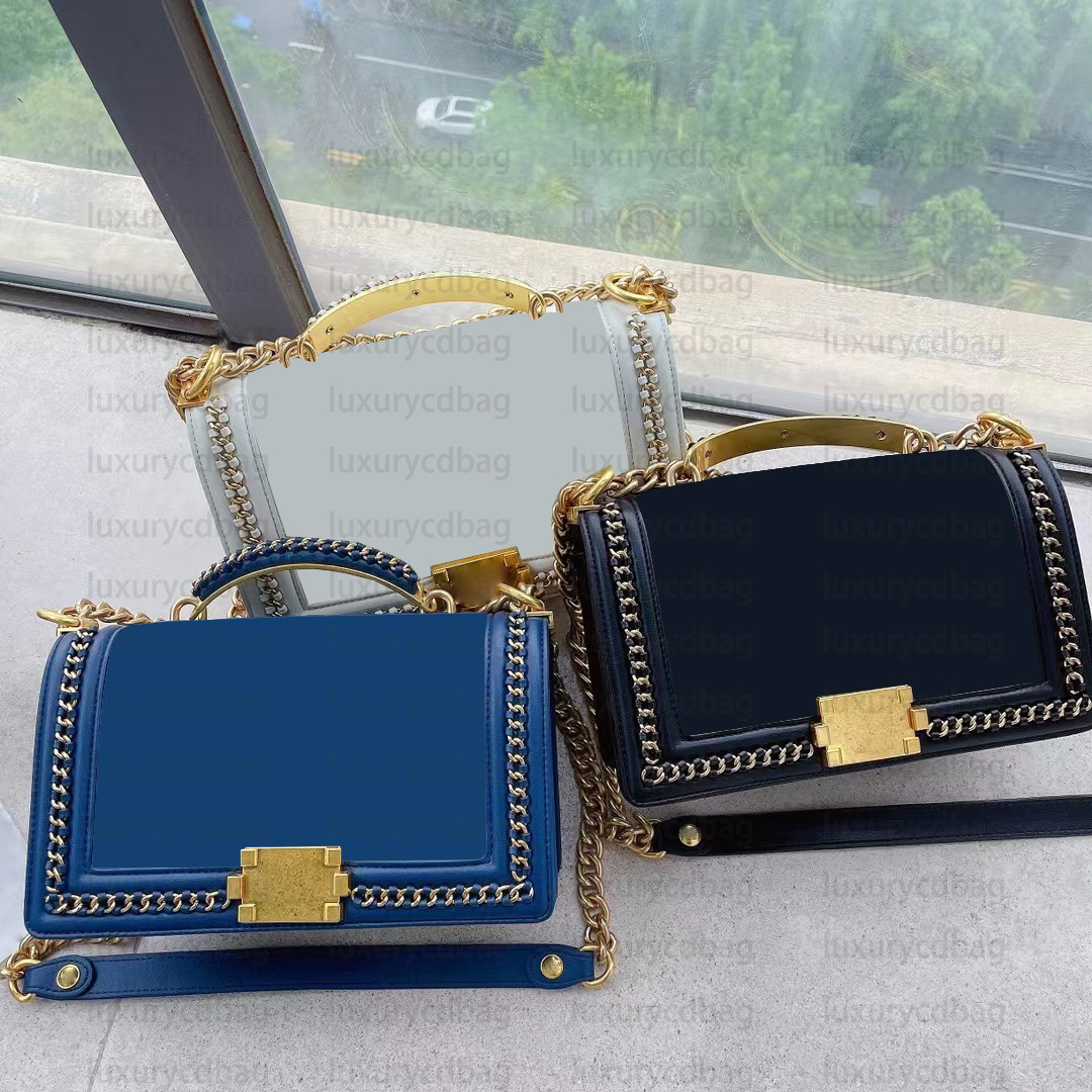 5A top Quality Genuine Leather Classic Bag Women Fashion lambskin Shoulder Bags Designer/ Luxurious Crossbody boy Handbag Chain Clutch Messenger gold chain (with box), Gold + black
5A top Quality Genuine Leather Classic Bag Women Fashion lambskin Shoulder Bags Designer/ Luxurious Crossbody boy Handbag Chain Clutch Messenger gold chain (with box), Gold + black