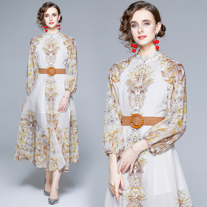 Dropshipping New Summer Fall Linen Rice white Floral Print Stand Neck Long Lantern Sleeve Women Sweet Elegant Temperament Belt Tunic Slim Midi Dress, Wm7020
Dropshipping New Summer Fall Linen Rice white Floral Print Stand Neck Long Lantern Sleeve Women Sweet Elegant Temperament Belt Tunic Slim Midi Dress, Wm7020