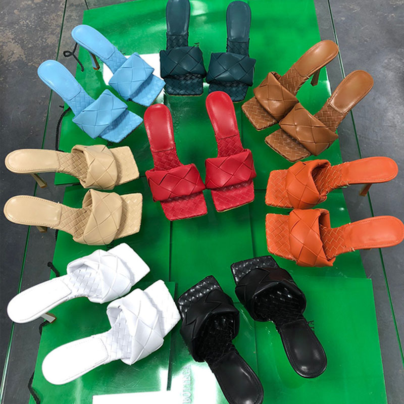2021 Designer Ladies Leather Flat Slippers Woven Non-Slip Wearable Sandals Sexy High Heels Slippers Size 9.5cm 35-42 with Box Candy colors, Custom made
2021 Designer Ladies Leather Flat Slippers Woven Non-Slip Wearable Sandals Sexy High Heels Slippers Size 9.5cm 35-42 with Box Candy colors, Custom made