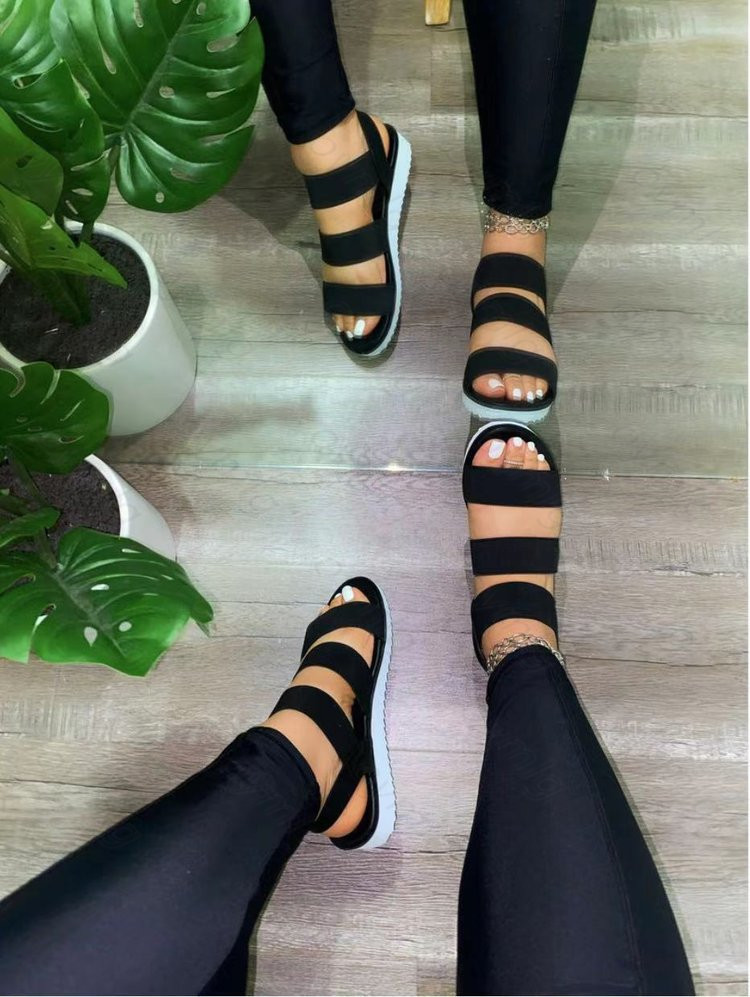Women Sandals Flat Open Toe Shoes Women Casual Platform Ladies Lightweight Sandals Drop Sandalen Dames Plus Size 43 220418