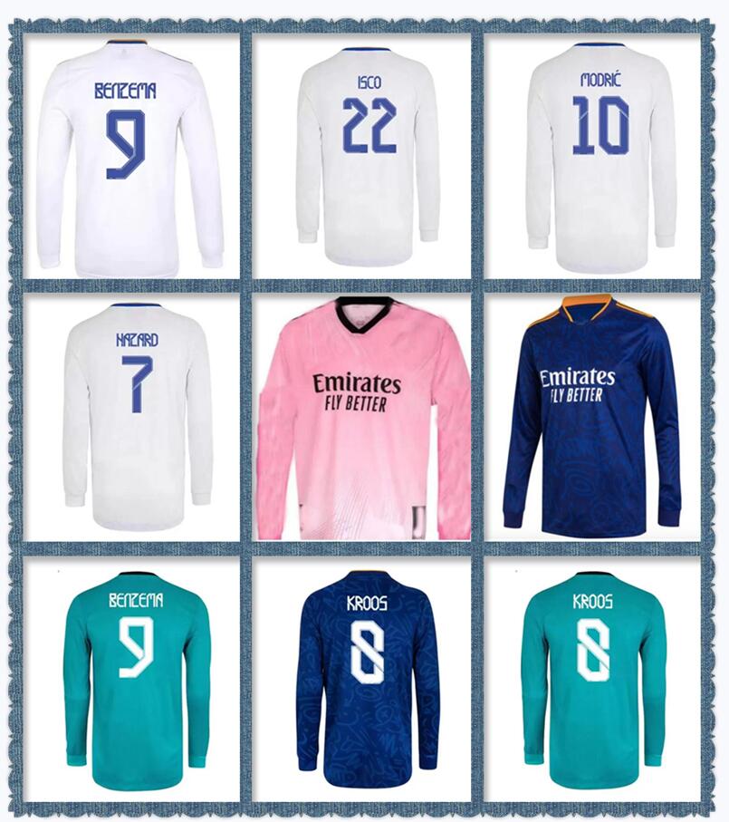BENZEMA Fourth long sleeve soccer jerseys 21 22 4th pink special football shirt CAMAVINGA ASENSIO MODRIC y-3 camisetas de fútbol 2021 2022 uniforms VINI JR real madrids
BENZEMA Fourth long sleeve soccer jerseys 21 22 4th pink special football shirt CAMAVINGA ASENSIO MODRIC y-3 camisetas de fútbol 2021 2022 uniforms VINI JR real madrids