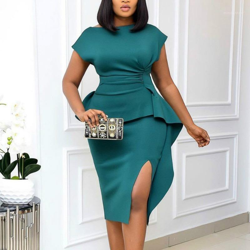 Ethnic Clothing Sexy Bodycon Short Sleeve Dresses Split Package Hip Solid Event Party Dress Fashion Office Ladies 2022 African Femal Plus Si
Ethnic Clothing Sexy Bodycon Short Sleeve Dresses Split Package Hip Solid Event Party Dress Fashion Office Ladies 2022 African Femal Plus Si