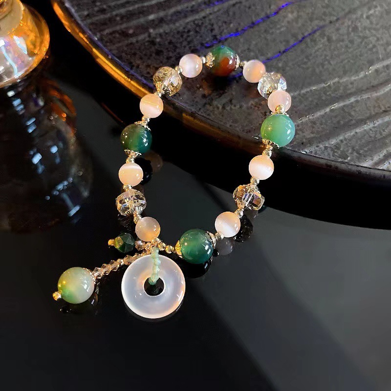 New Ins Trendy Net Red Same Opal Bracelet Grandma Green Personality Beaded 
New Ins Trendy Net Red Same Opal Bracelet Grandma Green Personality Beaded