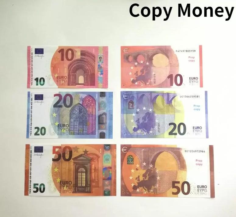 Other Festive Party Supplies Prop Money Toys Uk Euro Dollar Pounds GBP British 10 20 50 fake Notes toy For Kids Christmas Gifts or Video Film 100PCS/P