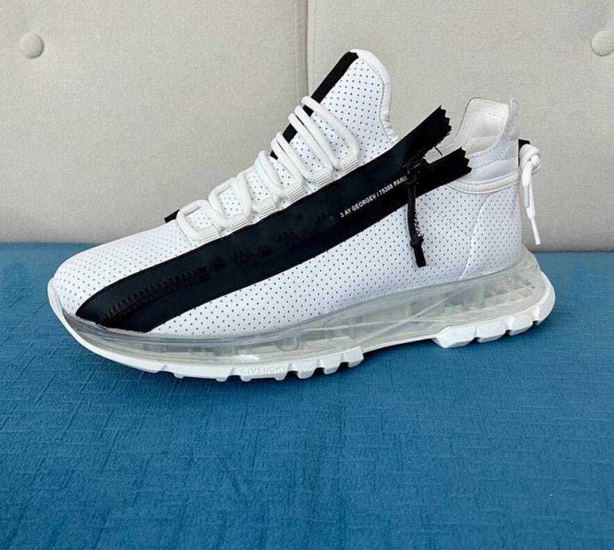 2022 Men's Casual Shoes Flat Luxury Men's Designer Spectre Low Runners Sneakers Perforated High Quality Leather With Zipper White Leather Sneakers
2022 Men's Casual Shoes Flat Luxury Men's Designer Spectre Low Runners Sneakers Perforated High Quality Leather With Zipper White Leather Sneakers