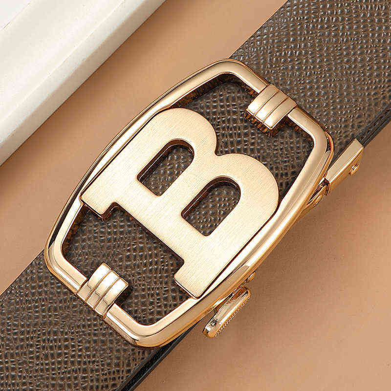 2022 Genuine leather Belt Men Luxury Brand Designer fashion High Quality Belts for Men Strap Male Metal Automatic B Buckle Belt Y220419, Black
2022 Genuine leather Belt Men Luxury Brand Designer fashion High Quality Belts for Men Strap Male Metal Automatic B Buckle Belt Y220419, Black