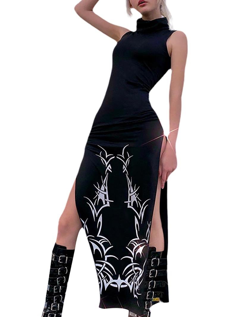 Casual Dresses Women Harajuku Print Gothic Black Long Vintage Sleeveless Academia Sundress Cute Fashion Korean Outfits Summer DressCasual
Casual Dresses Women Harajuku Print Gothic Black Long Vintage Sleeveless Academia Sundress Cute Fashion Korean Outfits Summer DressCasual