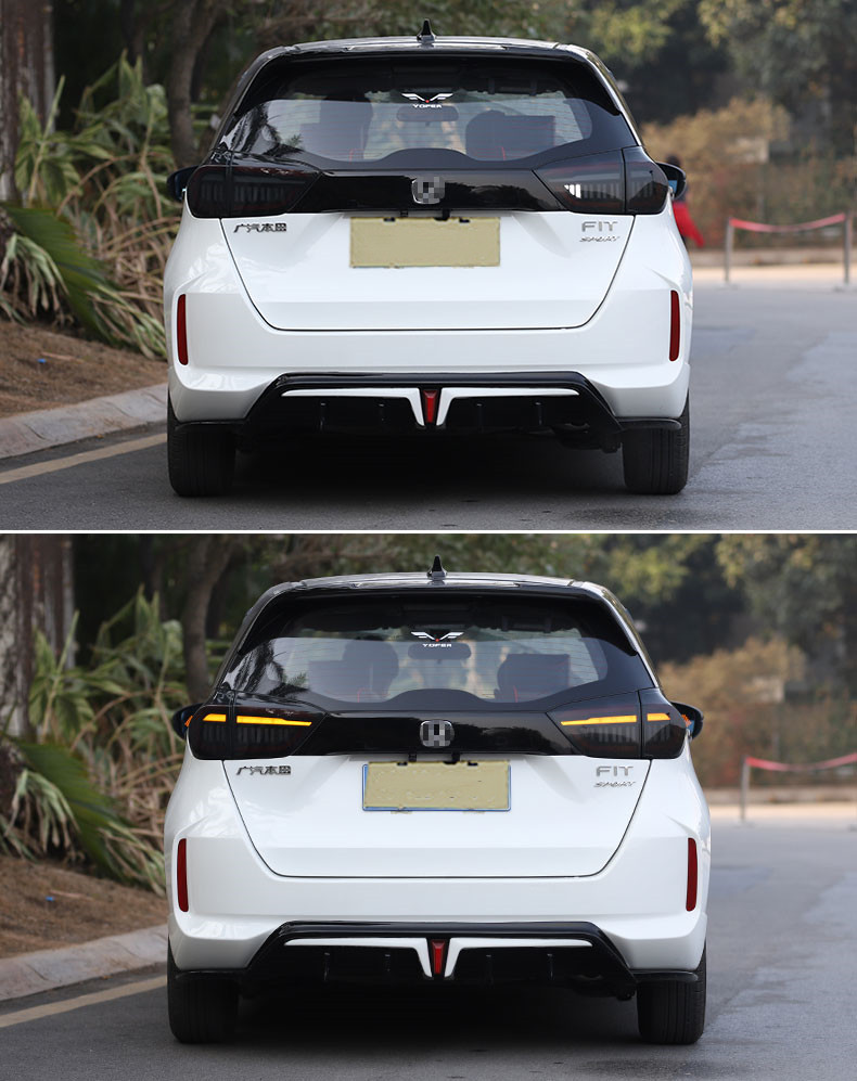 Automobile Taillights Assembly For Honda Jazz Fit LED Brake Light 20 19-21 GR9 Dynamic Signal Light Running Lights