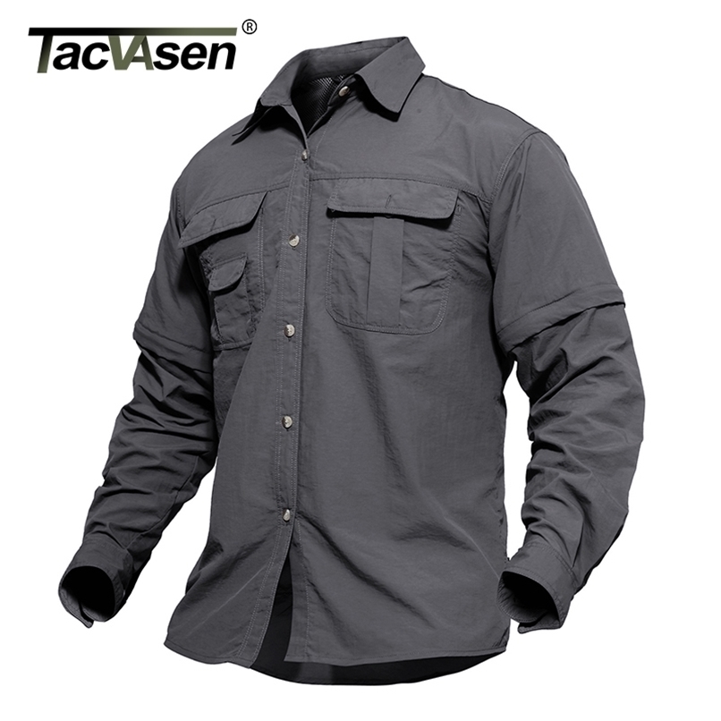 TACVASEN Men's Military Clothing Lightweight Army Shirt Quick Dry Tactical Summer Removable Long Sleeve Work Hunt s 220322, Khaki
TACVASEN Men's Military Clothing Lightweight Army Shirt Quick Dry Tactical Summer Removable Long Sleeve Work Hunt s 220322, Khaki