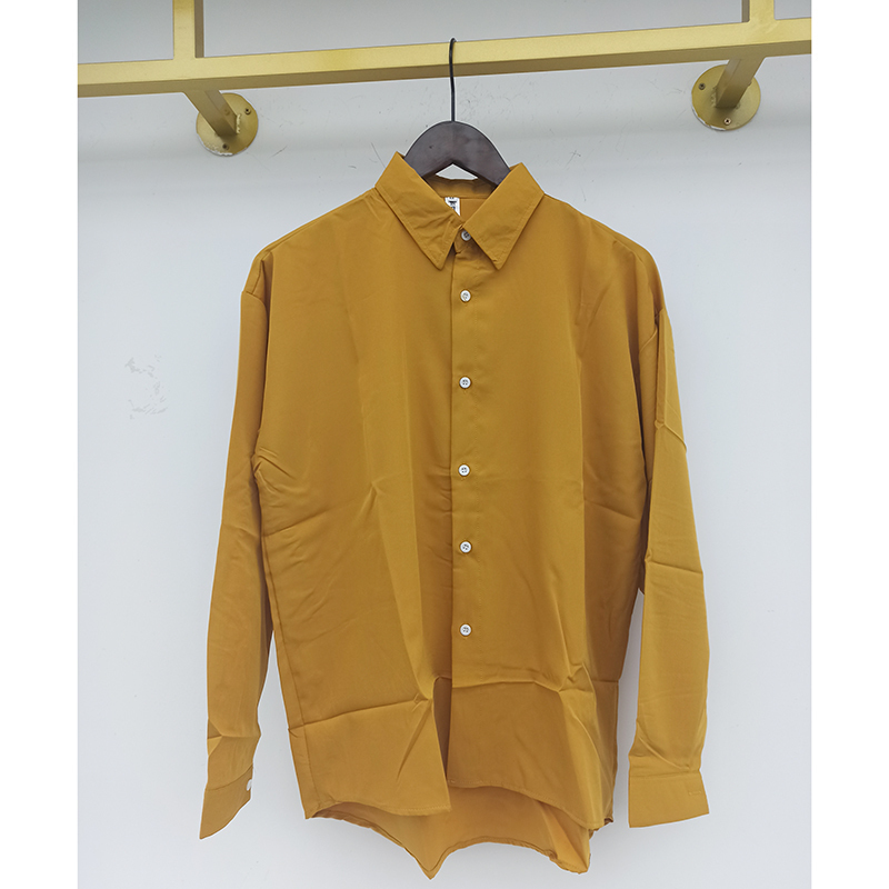 IEFB Lapel Men's Shirt Handsome Black Green Korean Fashion Chic Long Sleeve Loose Casual Single Breasted Tops 9Y8207 220322