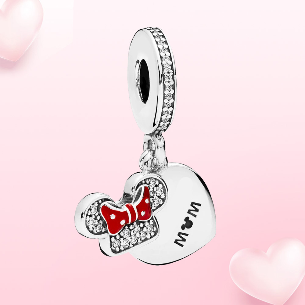 925 Silver charm Mouse bow MOM Dangle charm pendant jewelry Original Fit Pandora
925 Silver charm Mouse bow MOM Dangle charm pendant jewelry Original Fit Pandora
