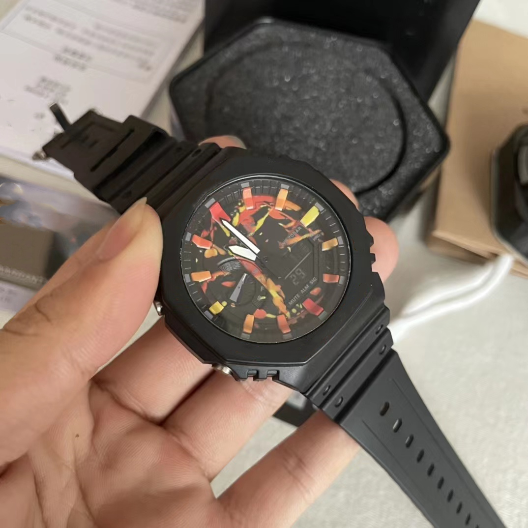 Men's Sports Quartz Digital 2100 Watch Full Function Iced Out Watch Automatic Hand Lift Light Waterproof World Time Colorful Oak Series
Men's Sports Quartz Digital 2100 Watch Full Function Iced Out Watch Automatic Hand Lift Light Waterproof World Time Colorful Oak Series