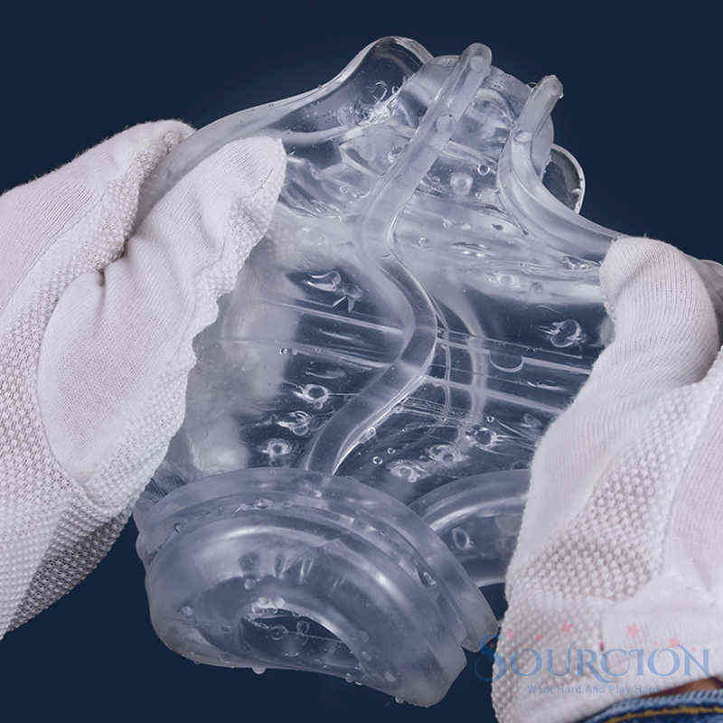 NXY Sex Men Masturbators Sourcion Crystal Male Adult Toy for Air Suction Masturbation Cup Transparent Product 0412