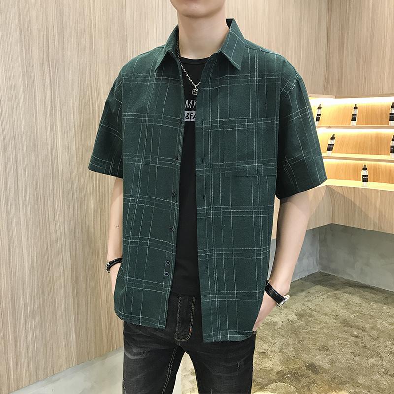 Men's Casual Shirts Summer Men Plaid Shirt Short Sleeve High Quality Harajuku Classic Tops Fashion Korean Clothing Male Retro Checked Blouse, Black
Men's Casual Shirts Summer Men Plaid Shirt Short Sleeve High Quality Harajuku Classic Tops Fashion Korean Clothing Male Retro Checked Blouse, Black