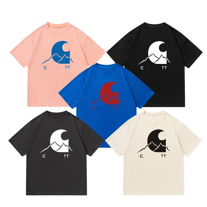 

mens t shirt designer carharttT Shirts Letter printing Top for Men Women Short Sleeve Tee shirt Cotton Tees Crew Neck, Color1