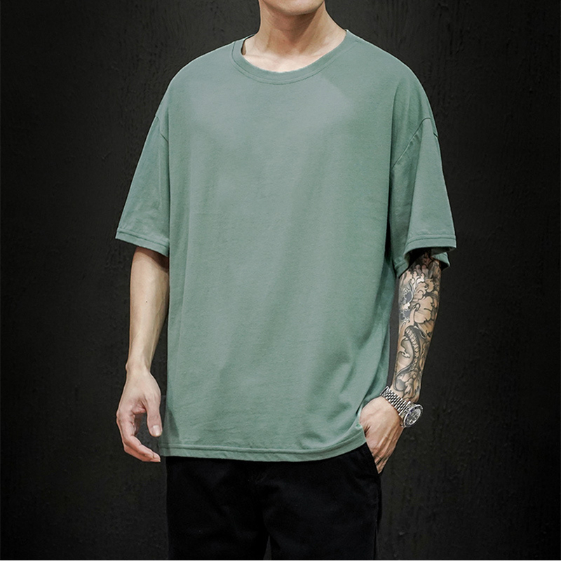 100 Cotton Summer Men s T Shirt Solid Mens Oversized Five Half Short Sleeve Casual Streetwear op ees, White
100 Cotton Summer Men s T Shirt Solid Mens Oversized Five Half Short Sleeve Casual Streetwear op ees, White
