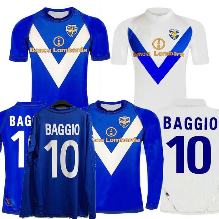 Retro classic 2003 2004 Brescia soccer jerseys BAGGIO 03 04 home away vintage football shirt