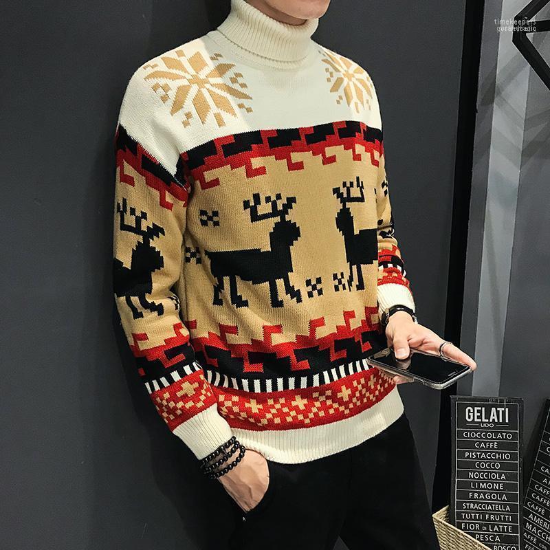 Autumn Fashion Sweater Men Sika Deer Pattern Retro Female Casual Knitted Pullovers Christmas Gift Male Pull Sweter Men's Sweaters Time22, Beige
Autumn Fashion Sweater Men Sika Deer Pattern Retro Female Casual Knitted Pullovers Christmas Gift Male Pull Sweter Men's Sweaters Time22, Beige