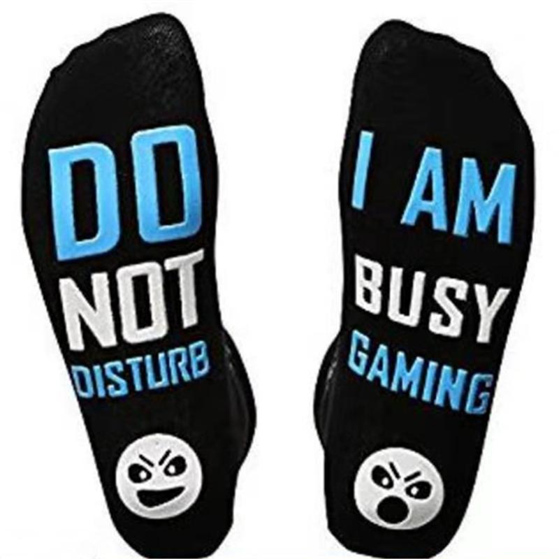 Men's Socks Happy Game Funny Letters "DO NOT DISTURB I AM BUSY GAMING" Home Leisure Novelty Party Club, Black
Men's Socks Happy Game Funny Letters "DO NOT DISTURB I AM BUSY GAMING" Home Leisure Novelty Party Club, Black