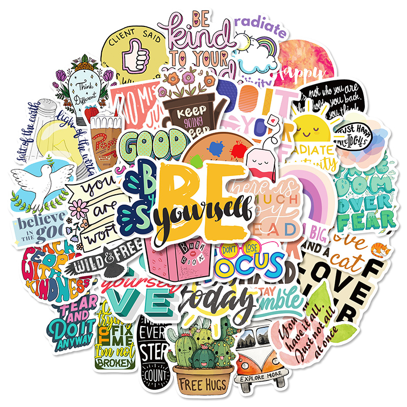 50 Piece Student stationery inspirational graffiti Sticker Phone Laptop Skateboard Car Stickers Pack for Luggage Guitar Helmet Water cup Sticker, Colourful
50 Piece Student stationery inspirational graffiti Sticker Phone Laptop Skateboard Car Stickers Pack for Luggage Guitar Helmet Water cup Sticker, Colourful