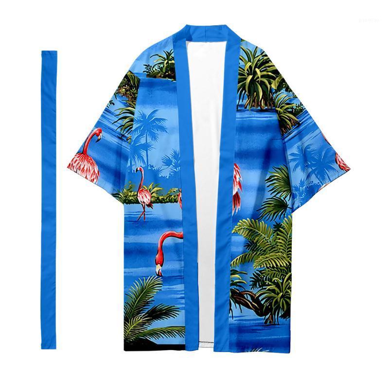 Ethnic Clothing Flamingo Printed Long Kimono Cardigan With Belt Japanese Traditional Couple Women Men Casual Asian Clothes Harajuku
Ethnic Clothing Flamingo Printed Long Kimono Cardigan With Belt Japanese Traditional Couple Women Men Casual Asian Clothes Harajuku