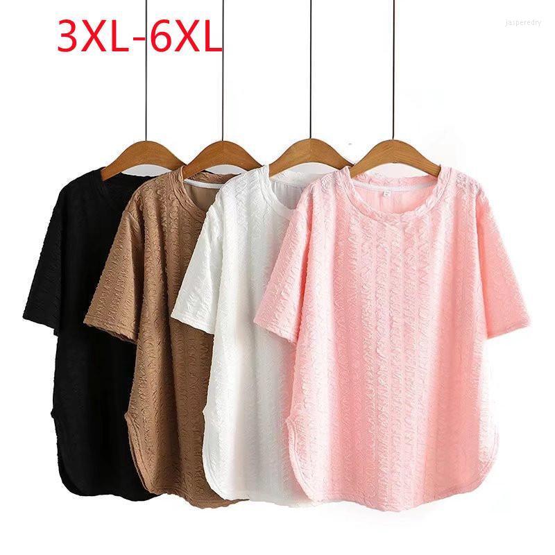 Women's Plus Size T-Shirt Large Womenswear Spring / Summer 2022 Casual Texture Pullover Pink Short Sleeve 3XL 5XL 6xlWomen's Jasp22, Black
Women's Plus Size T-Shirt Large Womenswear Spring / Summer 2022 Casual Texture Pullover Pink Short Sleeve 3XL 5XL 6xlWomen's Jasp22, Black
