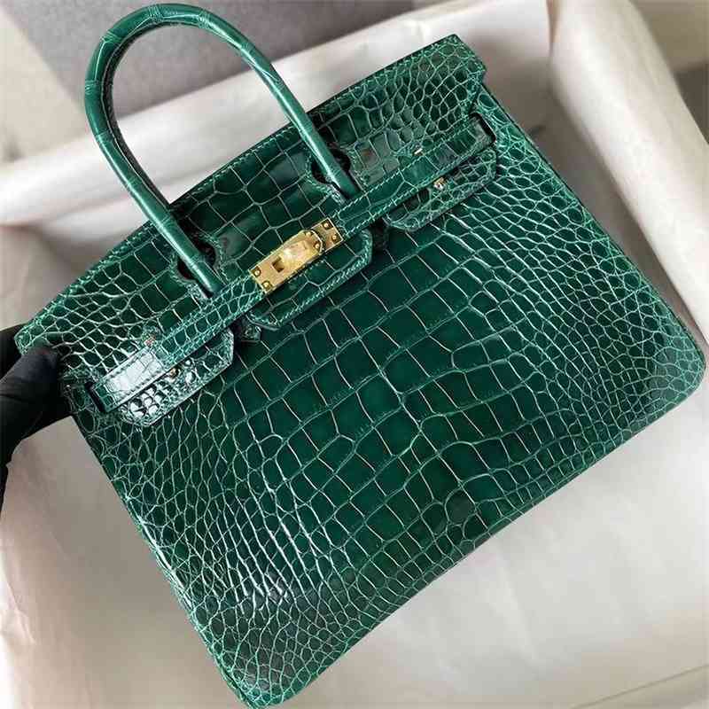 Designer Skin Birkins Handbags Herme Alligator Bright Face Women's Bag 25 Hand Sewn Fog Face h Bag Hand Nail OLJE zc
Designer Skin Birkins Handbags Herme Alligator Bright Face Women's Bag 25 Hand Sewn Fog Face h Bag Hand Nail OLJE zc