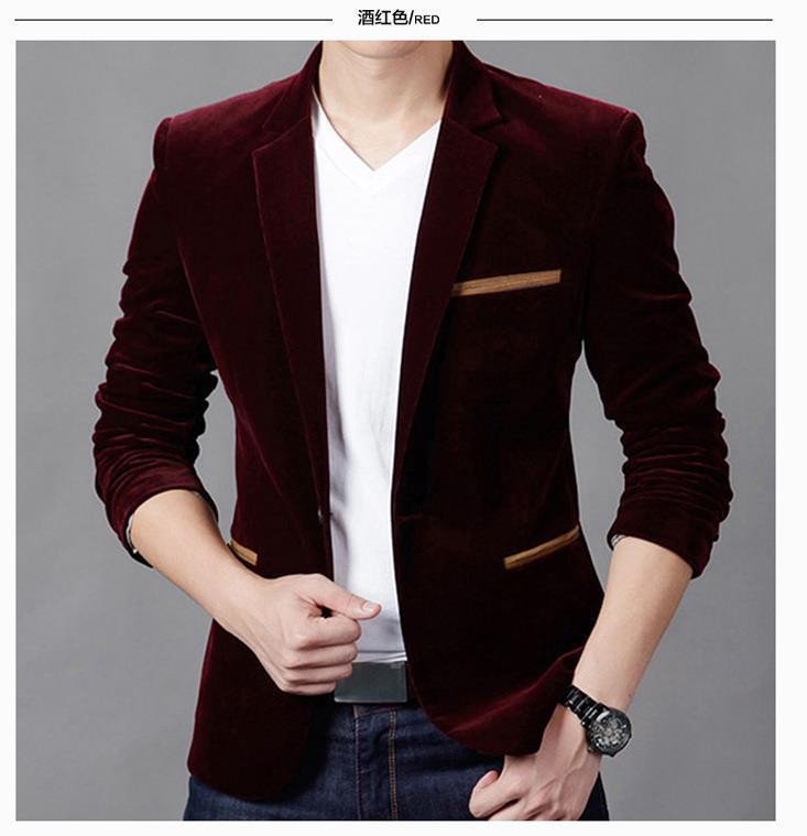 Men's Suits Blazers Clothing Men Blazer Fashion Cotton Suit Blazer Slim Fit Masculine Blazer Casual Solid Colr Male Suits Jacket 220930