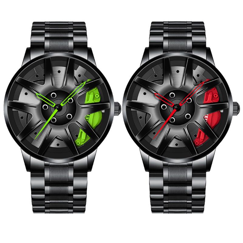 Wristwatches Automatic Movement Watch Men Vacuum Plating Wheel Style Non-Mechanical Wristwatch Fashion Men's Quartz WatchWristwatches, Red
Wristwatches Automatic Movement Watch Men Vacuum Plating Wheel Style Non-Mechanical Wristwatch Fashion Men's Quartz WatchWristwatches, Red