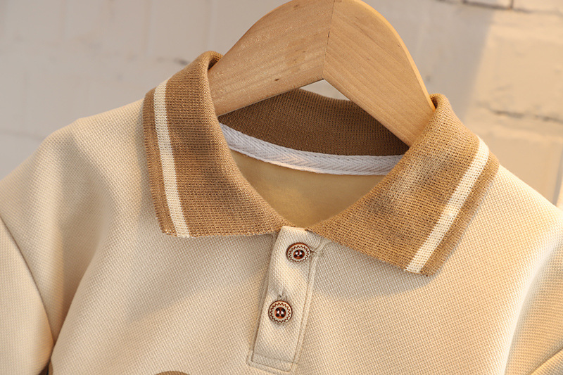 Spring Autumn Children Clothing Set Boys Long Sleeve Bear Sweatshirt Girl Cotton Baby Kid Clothes Set