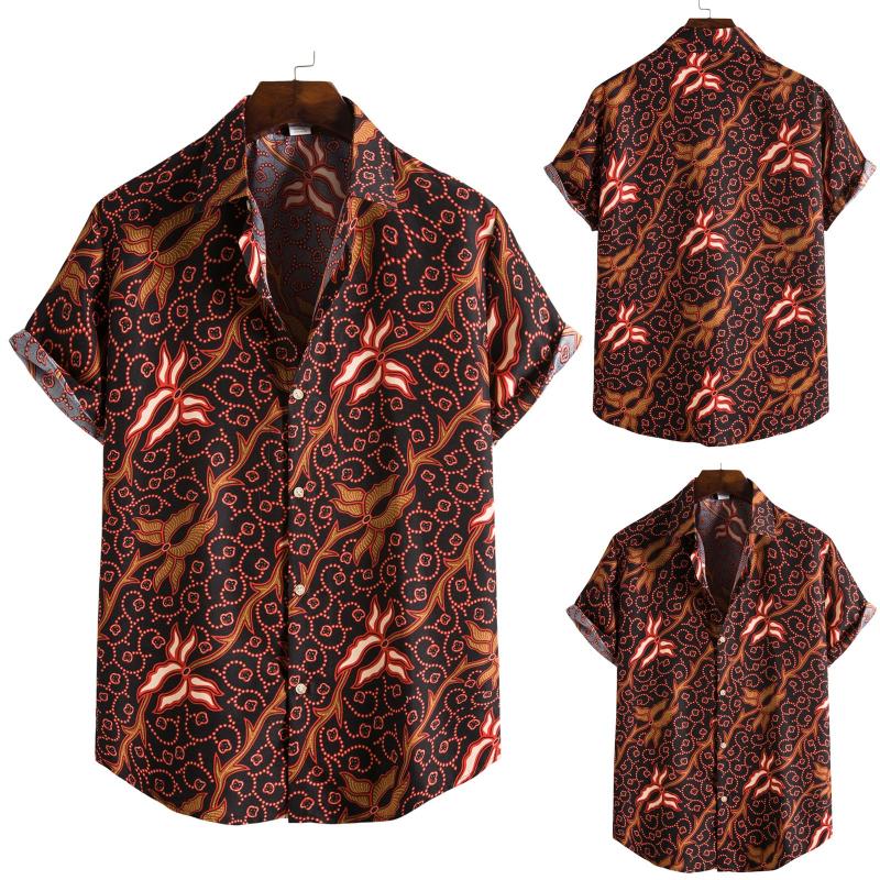 Men's Casual Shirts Summer Fashion Ethnic Shirt For Men Vintage Short Sleeve Camisas Blouse Loose Clothing Tops De HombreMen's, Brown
Men's Casual Shirts Summer Fashion Ethnic Shirt For Men Vintage Short Sleeve Camisas Blouse Loose Clothing Tops De HombreMen's, Brown