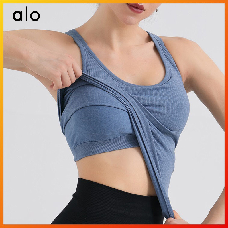 Alo Yoga Summer Women' Five-color Vest Sports Leisure Fitness Riding Sleeveless Top Comes with Cup Sexy Shaping MK-004, Gray purple
Alo Yoga Summer Women' Five-color Vest Sports Leisure Fitness Riding Sleeveless Top Comes with Cup Sexy Shaping MK-004, Gray purple