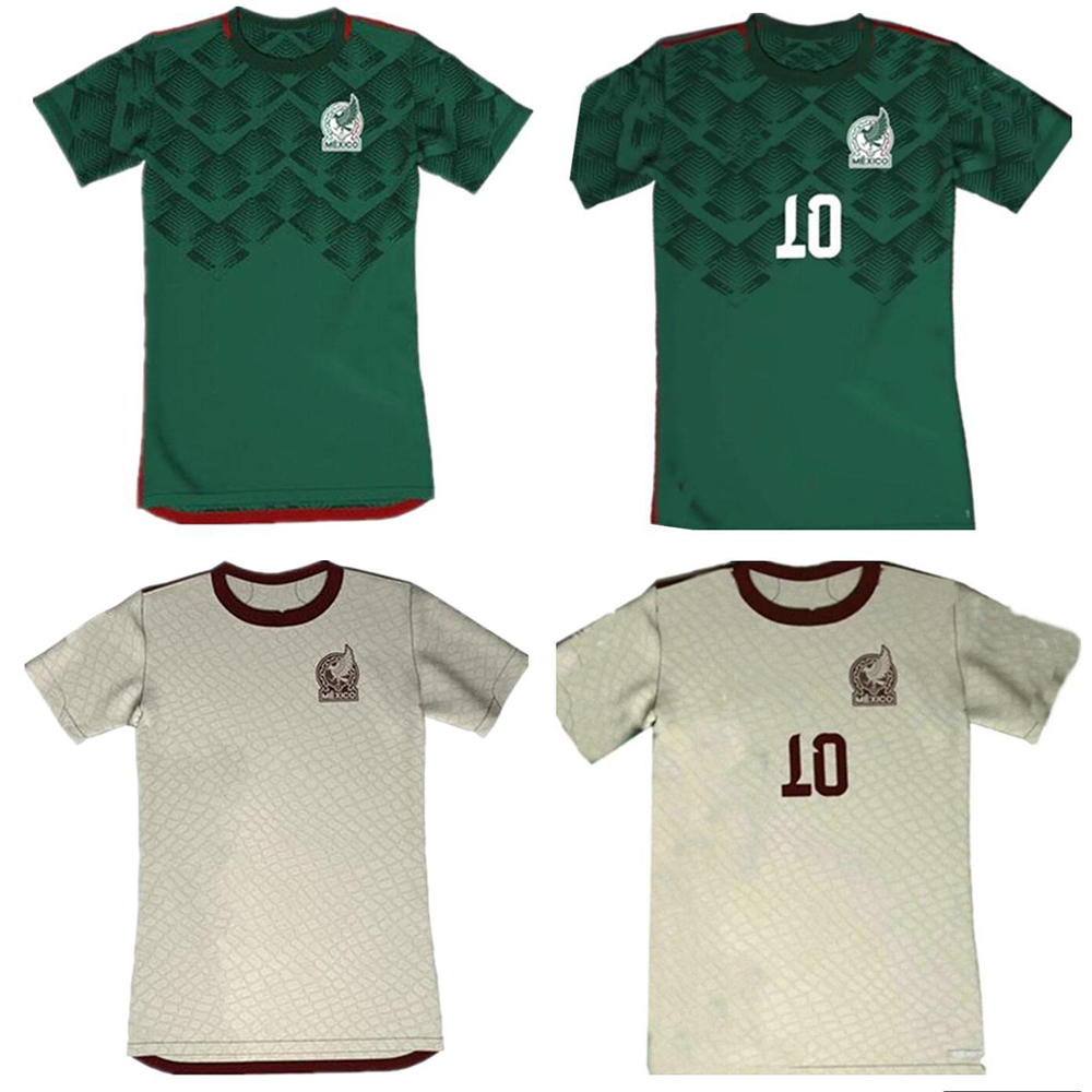 22 23 Mexico soccer jerseys CONCACAF Gold Cup Camisetas Fans version CHICHARITO H.LOZANO DOS SANTOS mexican football shirt men Green Home Away, 22/23 away